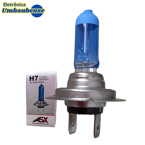 Lampada H7 Super Branca 12volts (Entrega só na Loja Física)