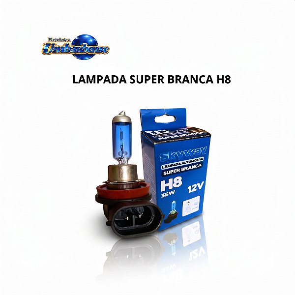 Lampada H8 Super Branca (Entrega só na Loja Física)