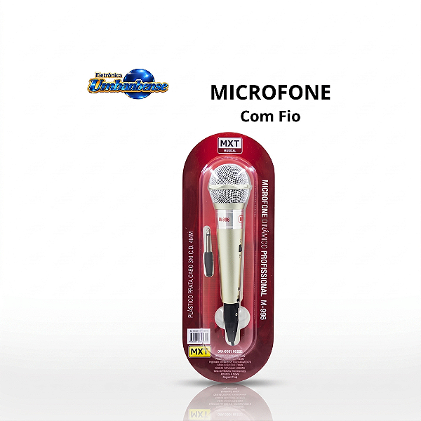 Microfone Dinamico M-996 (Entrega só na Loja Física)
