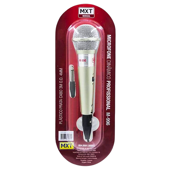 Microfone Dinamico M-996  (Entrega só na Loja Física)
