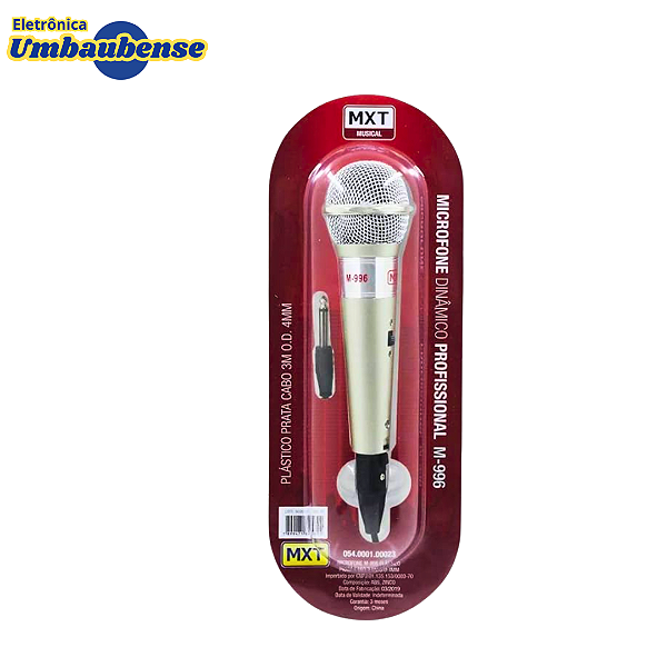 Microfone Dinamico M-996 (Entrega só na Loja Física)