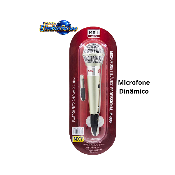 Microfone Dinamico M-996 (Entrega só na Loja Física)