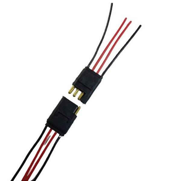 Conector 4 vias com fio 1,5mm  (Entrega só na Loja Física)