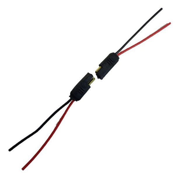Conector 2 vias com fio 1,5mm (Entrega só na Loja Física)