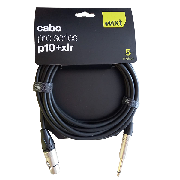 Cabo para Microfone P10 x XLR  (Entrega só na Loja Física)