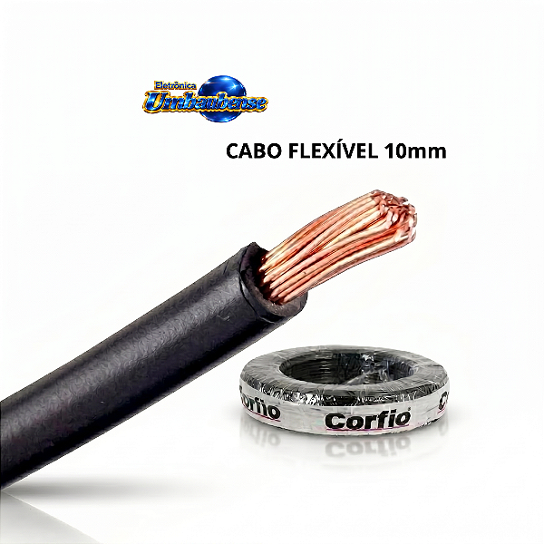 Cabo Flexivel 10mm (1mt) (Entrega só na Loja Física)