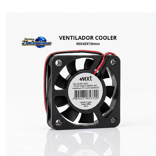 Ventilador Cooler 40x40x20mm (Entrega só na Loja Física)