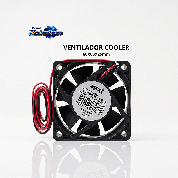 Ventilador cooler 60x60-25mm (Entrega só na Loja Física)