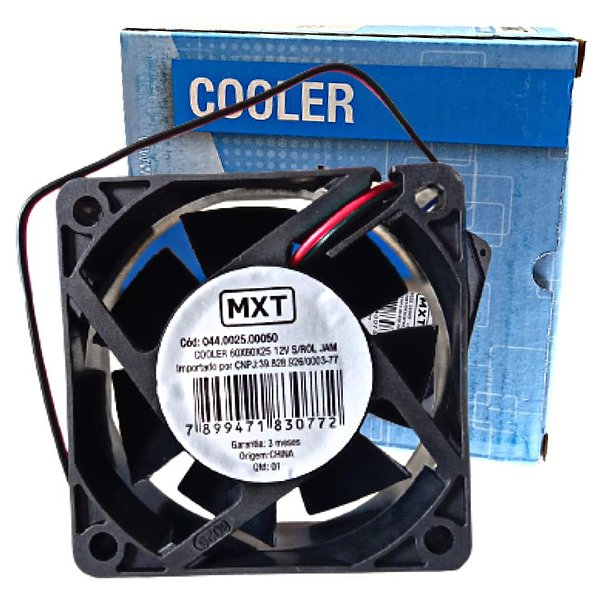 Ventilador cooler 60x60-25mm (Entrega só na Loja Física)