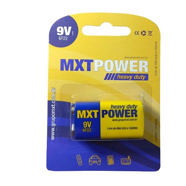 Bateria 9volts (Entrega só na Loja Física)