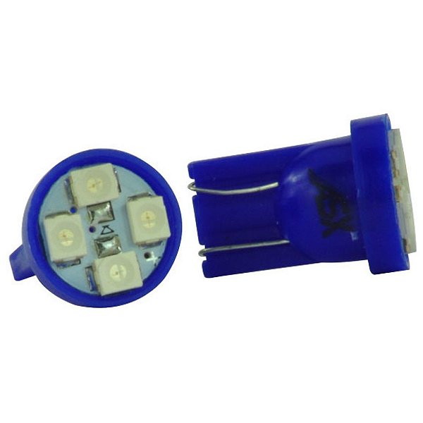 Lampada T10 Led Azul (Entrega só na Loja Física)