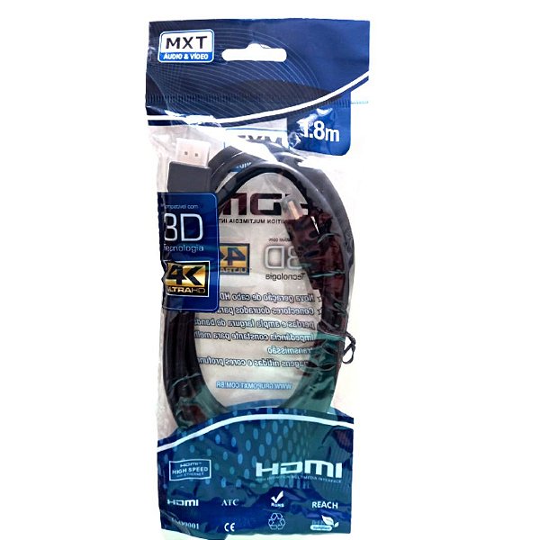 Cabo HDMI 1.8mts (Entrega só na Loja Física)