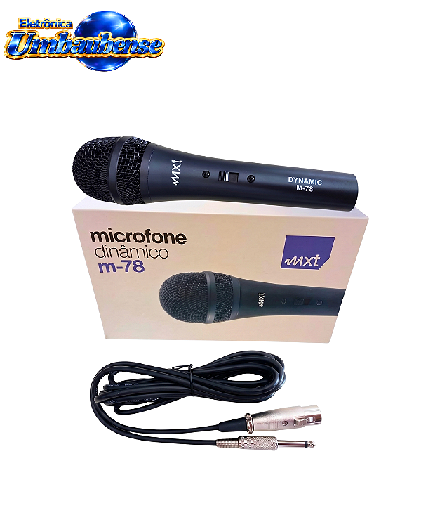 Microfone Dinamico Profissional M-78 (Entrega só na Loja Física)
