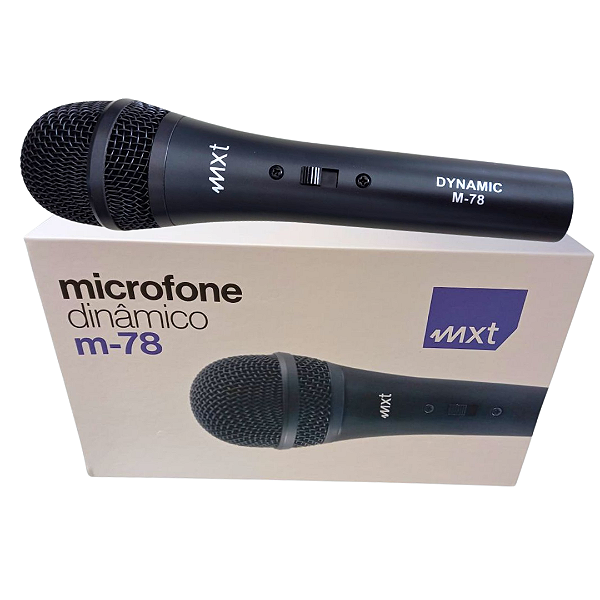 Microfone Dinamico Profissional M-78 (Entrega só na Loja Física)