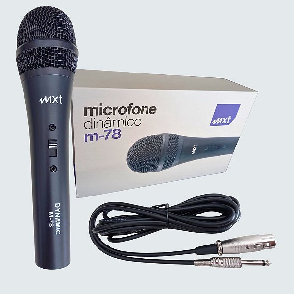 Microfone Dinamico Profissional M-78  (Entrega só na Loja Física)