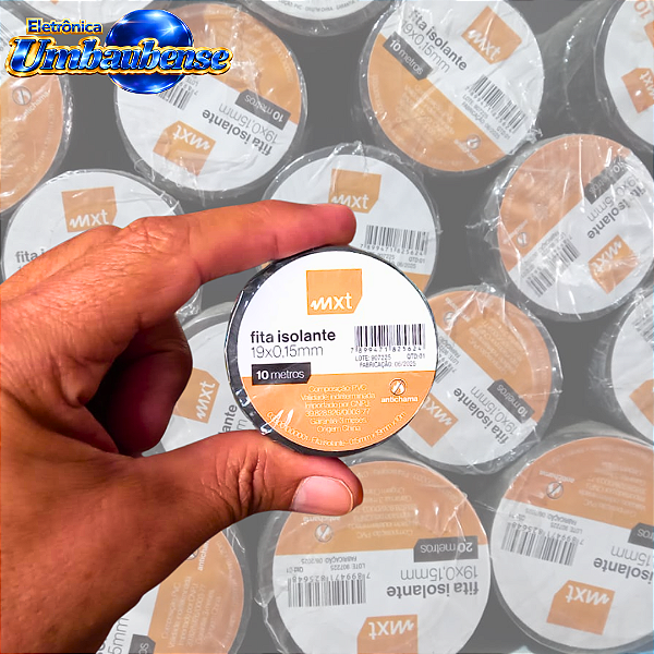 Fita isolante 10 mts (Entrega só na Loja Física)