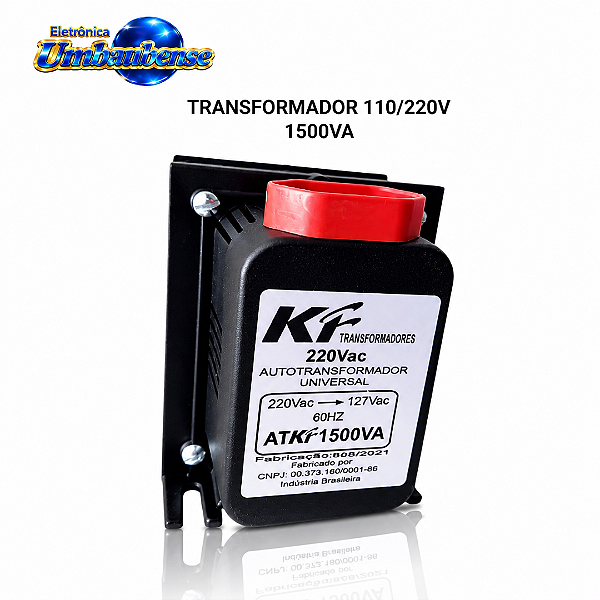 Transformador 110/220v 1500va (Retirada só na loja física)