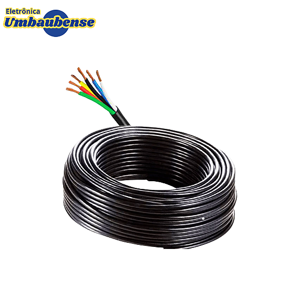 Cabo PP 6x1mm - 01 mt (Entrega só na Loja Física)