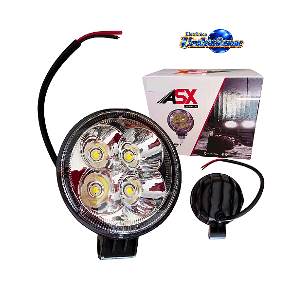 Farol de Led Redondo 13w (Entrega só na Loja Física)