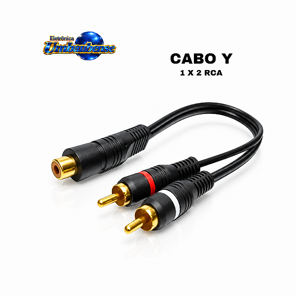 Cabo 1RCA x 2Jack RCA (Entrega só na Loja Física)