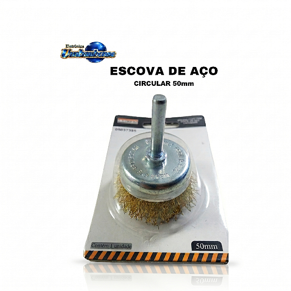 Escova Circular de aço para Furadeira (Entrega só na Loja Física)
