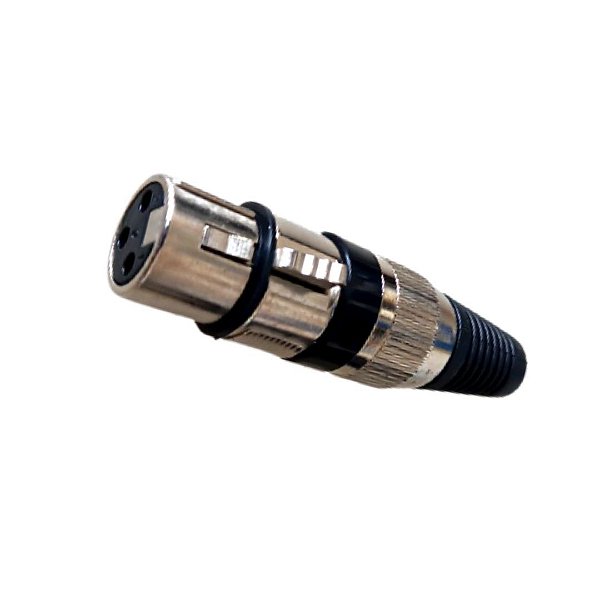 Plug Canon fêmea Metal  (Entrega só na Loja Física)