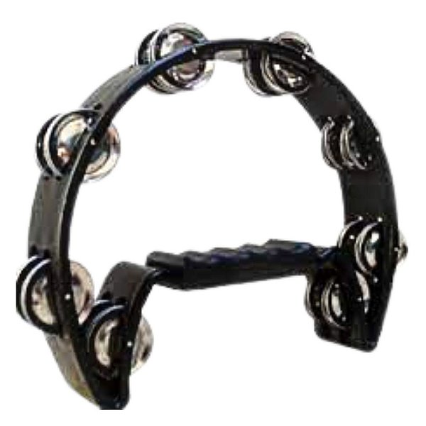 Pandeiro Meia Lua Preto  (Entrega só na Loja Física)