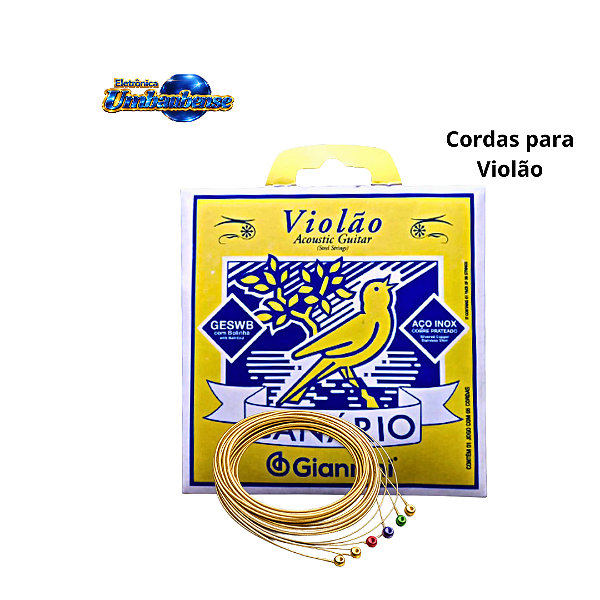 Encordoamento para Violão Aço com Bolinha (Entrega só na Loja Física)