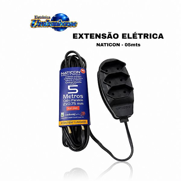 Extensão Elétrica 5 metros (Entrega só na Loja Física)