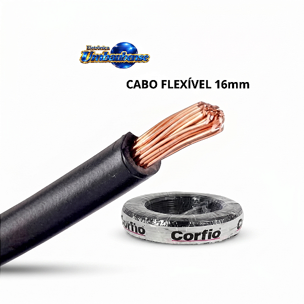 Cabo Flexivel 16mm (1mt) (Entrega só na Loja Física)