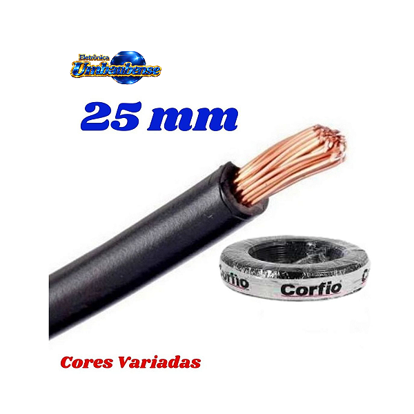 Cabo Flexivel 25mm (1mt) (Entrega só na Loja Física)