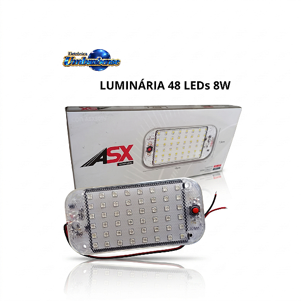 Luminaria 48 LED 8w (Entrega só na Loja Física)