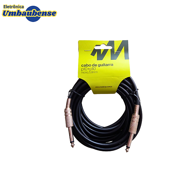 Cabo de Guitarra P10 x P10 (Entrega só na Loja Física)