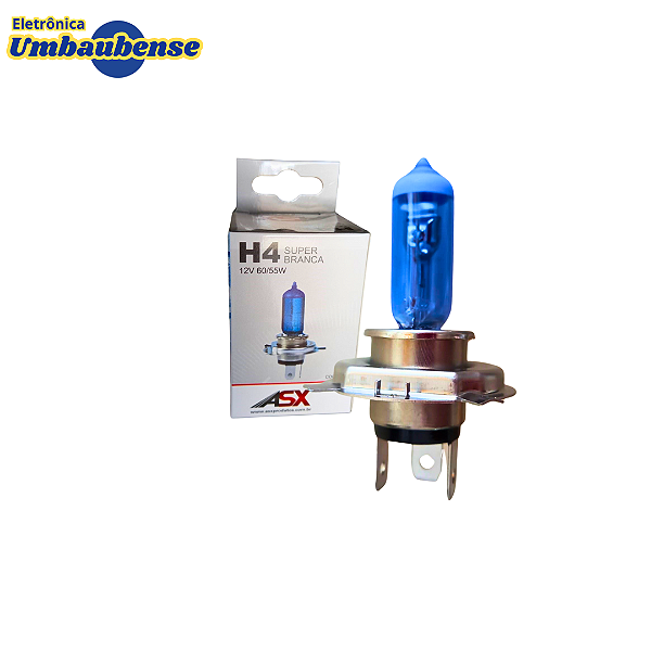 Lampada H4 Super Branca (Entrega só na Loja Física)