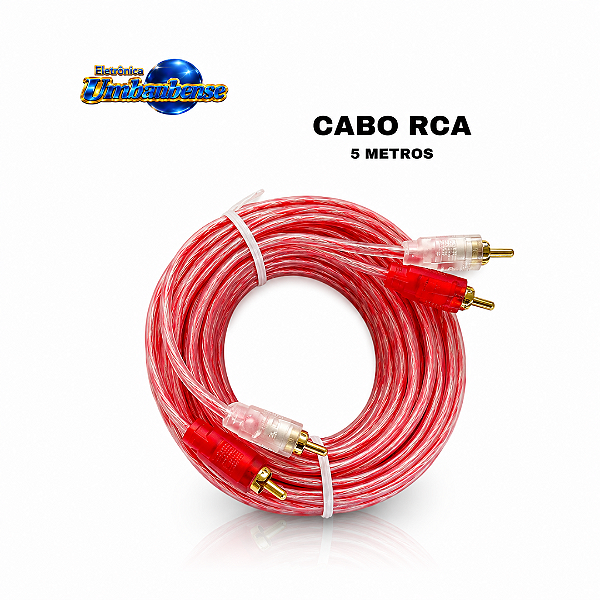 Cabo RCA 5mts (Entrega só na Loja Física)