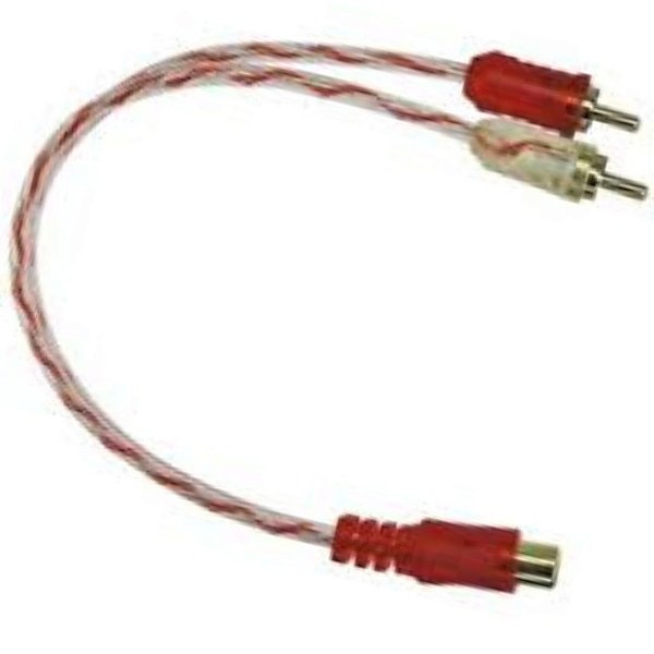 Cabo  1RCA x 2Jack RCA Siliconado (Entrega só na Loja Física)