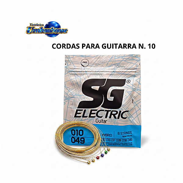 Encordoamento Para Guitarra 010 (Entrega só na Loja Física)