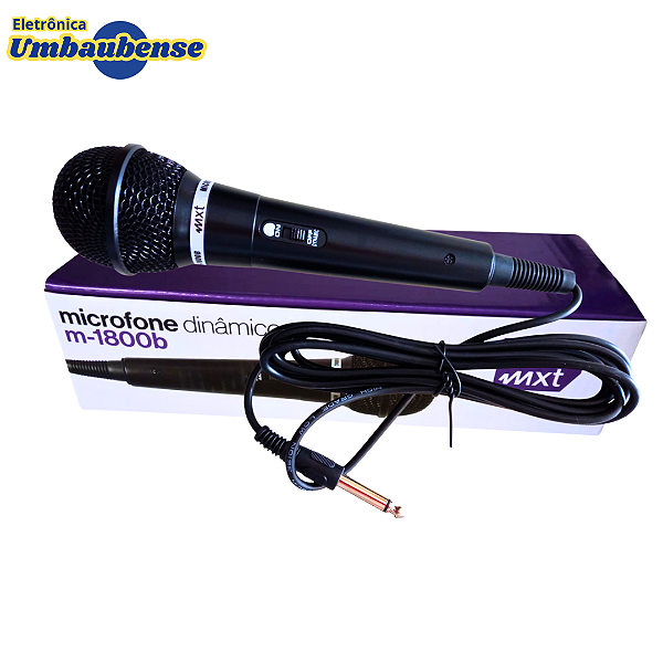 Microfone Dinamico M-1800B (Entrega só na Loja Física)
