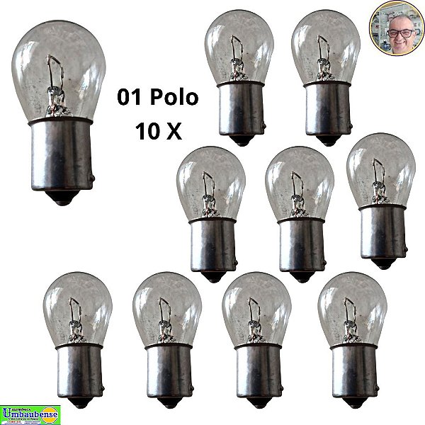 kit 10 Lampadas 1 polo 12 volts  (Entrega só na Loja Física)