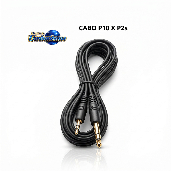 Cabo Auxiliar P10mono x P2st (Entrega só na Loja Física)