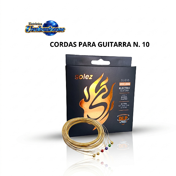 Encordoamento Para Guitarra n.010 Solez (Entrega só na Loja Física)