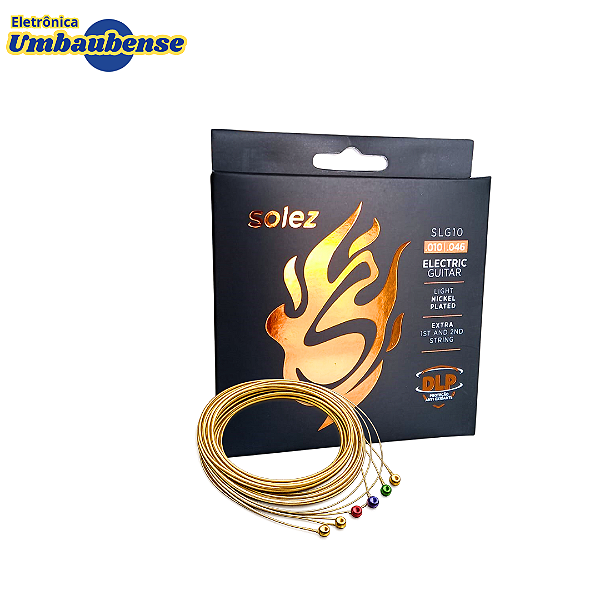 Encordoamento Para Guitarra n.010 Solez (Entrega só na Loja Física)