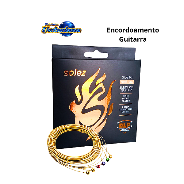 Encordoamento Para Guitarra n.010 Solez (Entrega só na Loja Física)