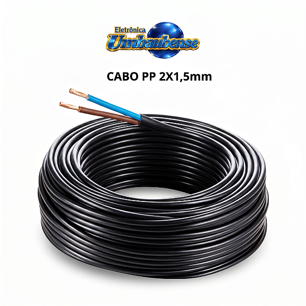 Cabo PP 2x1,5mm (Entrega só na Loja Física)
