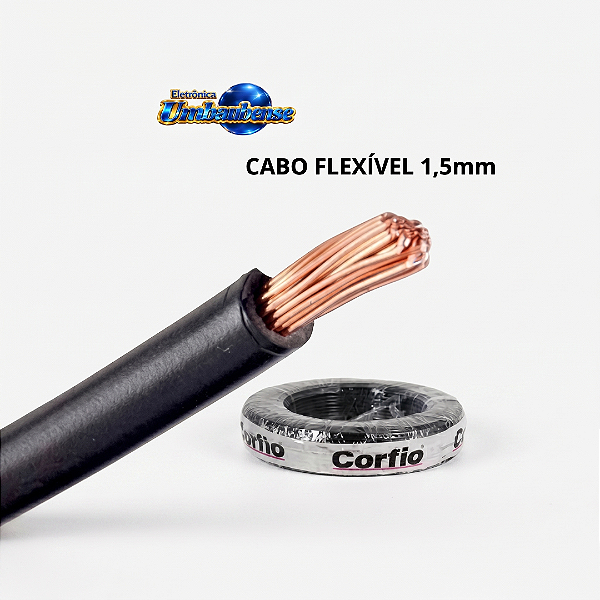 Cabo Flexivel 1,5mm (1mt) (Entrega só na Loja Física)