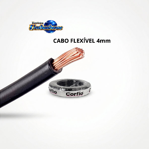Cabo Flexivel 4mm (1mt) (Entrega só na Loja Física)