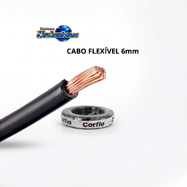Cabo Flexivel 6mm (1mt) (Entrega só na Loja Física)