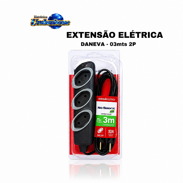 Extensão Elétrica 3 metros (Entrega só na Loja Física)