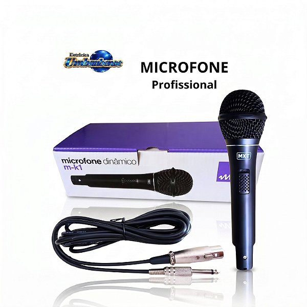 Microfone Dinamico Profissional M-K1 (Entrega só na Loja Física)