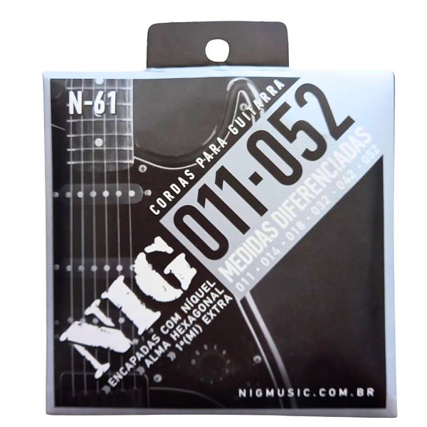 Encordoamento Guitarra 011 NIG (Entrega só na Loja Física)